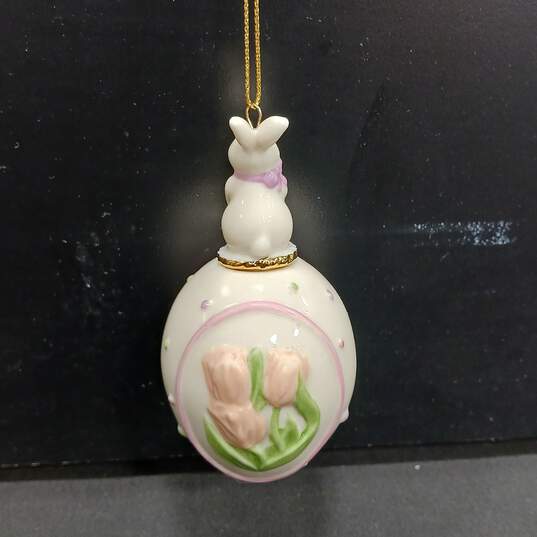 Lenox Bunny Ornament IOB image number 4