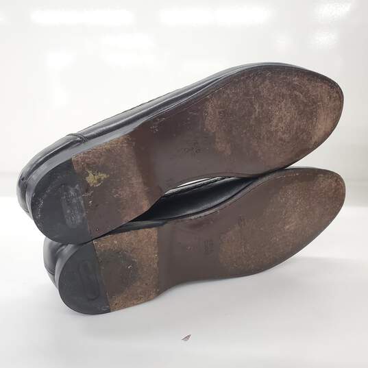 Santoni Men's Aspen Black Leather Loafers Size 9.5D image number 5