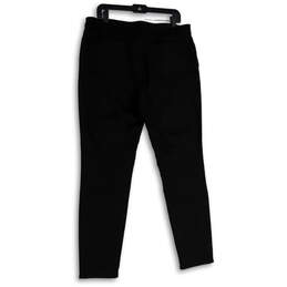 Womens Black Denim Dark Wash 5-Pocket Design Skinny Leg Jeans Size 14 alternative image