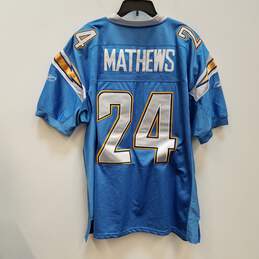 Mens Blue Los Angeles Chargers Ryan Matthews #24 Football NFL Jersey Sz 54 alternative image