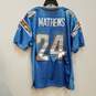 Mens Blue Los Angeles Chargers Ryan Matthews #24 Football NFL Jersey Sz 54 image number 2
