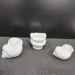Bundle Of 3 Royal KPM White Porcelain Art Vases