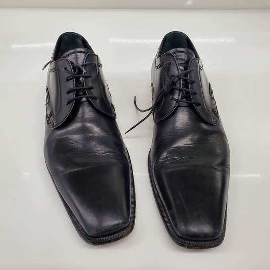 Dolce & Gabbana Men's Black Leather Oxford Dress Shoes Size 11 w/COA image number 4