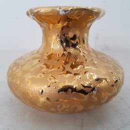 Vintage Bel-Terr China 22kt Gold Vase