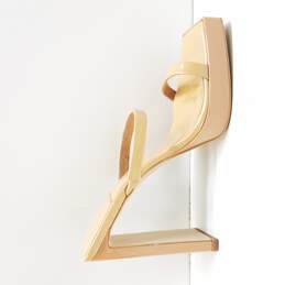 Jeffrey Campbell Women's Tan Square Toe Patent Heels Size 8.5