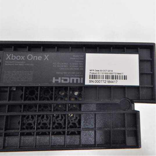 Xbox One X Black 1 Game and 1 Controller image number 6