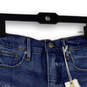 NWT Womens Blue Denim Medium Wash Distressed Cut-Off Shorts Size 6/28 image number 3
