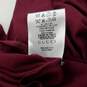 Gucci Wine Red Logo Belt Rayon/Polyester Long Sleeve Dress Women's Size S - AUTHENTICATED image number 3