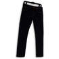 Womens Blue Dark Wash Stretch Pockets Regular Fit Skinny Leg Jeans Size 13/14 image number 1