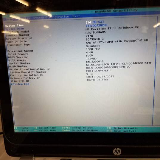 HP Pavilion TS 11in Laptop AMD A4-1250 CPU 4GB RAM 500GB HDD image number 9