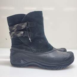 The North Face Women's Black Suede Snow Ankle Boots Size 7.5