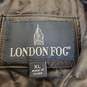 London Fog Men Dark Brown Leather Jacket XL image number 3