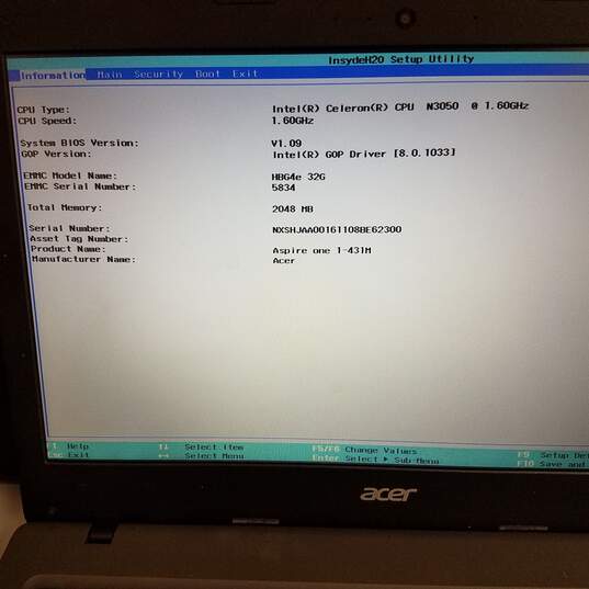 Acer Aspire One Cloudbook 14in Laptop Intel Celeron N3050 CPU 2GB RAM 32GB SSD #2 image number 9