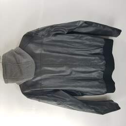 Vince Camuto Men Black Faux Leather Jacket M alternative image