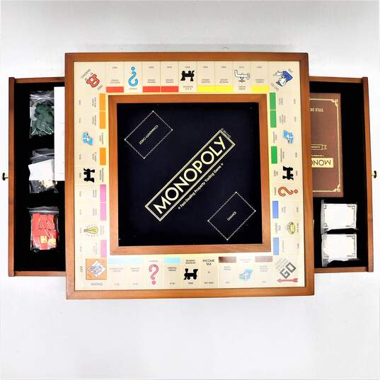 Monopoly Luxury Edition Wooden Adult Collectible Board Game image number 1