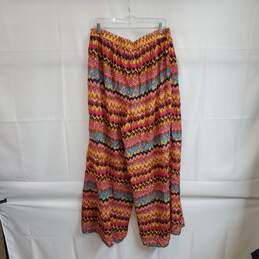 Boden Multicolor Cotton Blend Cover Up Split Pant WM Size L NWT alternative image