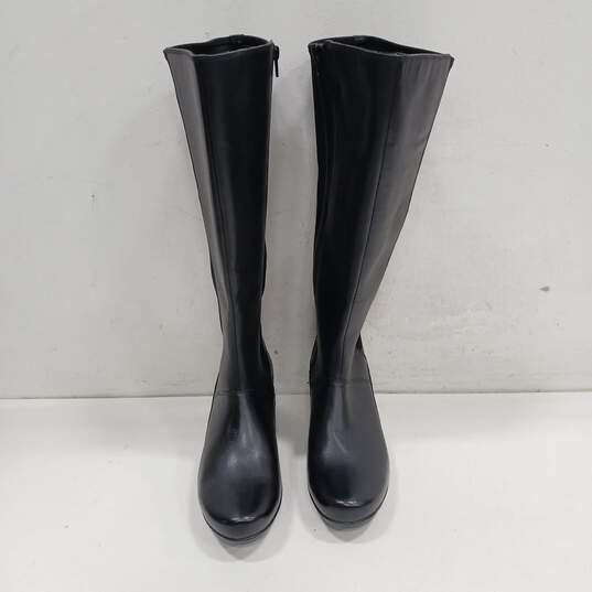 Clarks Emslie Emma Side-Zip Knee High Boots Women's Size 9.5 image number 1