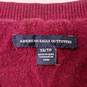 American Eagle Outfitters Red Long Sleeve V-Neck Sweater Women's Size XS image number 3