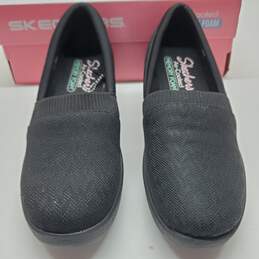 Skechers Pier-Lite Hot Seat Black  Women's Comfort Shoes Size 8 alternative image