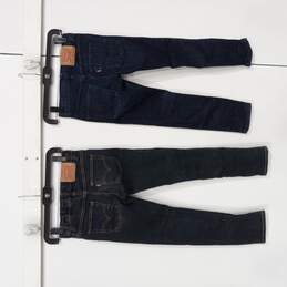 Bundle of 2 Assorted Boy's Blue Jeans Size 8 Reg & 10 Reg alternative image