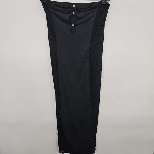 Solid Strapless Sleeveless Tube Top Bodycon Maxi Dress image number 1
