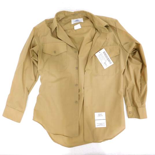 VTG U.S. Marine Corps Military Green Gabardine 2212 Men's Uniform Coat w/ Khaki 2122 Shirts image number 8