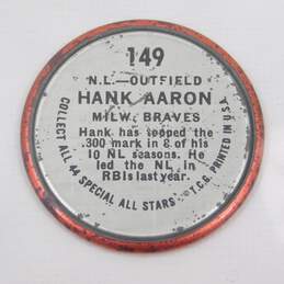 1964 HOF Hank Aaron Topps Coins #149 Milwaukee Braves alternative image