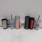 Bundle Of 7 Different Size, Color And Design Starbucks Coffee Cups image number 1
