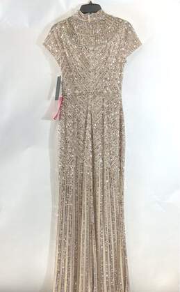 Aidan Mattox Gold Formal Dress - Size 6 alternative image