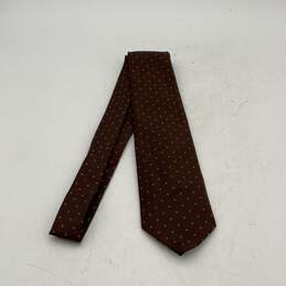 Yves Saint Laurent Mens Brown Marshall Field & Company Pointed Necktie