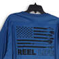 NWT Mens Blue Graphic Print Round Neck Long Sleeve Pullover T-Shirt Sz 3XL image number 4