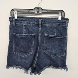Blue Jean Dark High Rise Cut Off Shorts alternative image