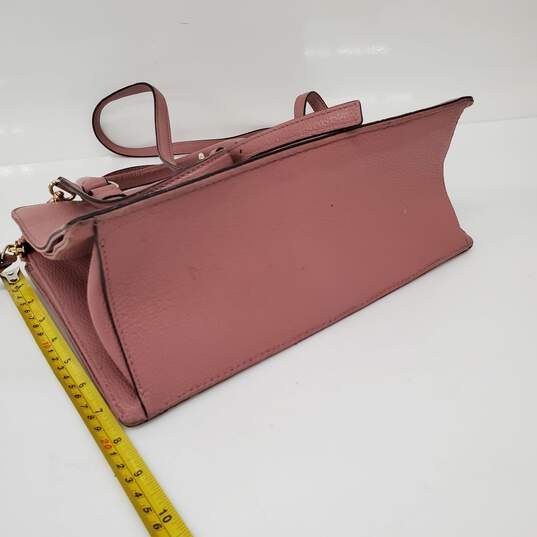 Kate Space New York Mulbery Street Lise Bag Mauve Leather Satchel/Crossbody image number 4