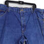 Mens Blue Denim Medium Wash 5-Pocket Design Capri Jeans Size 42/29 image number 3