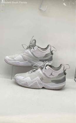 Jordan Westbrook One Take White Metallic Silver Mens Shoes Size 14