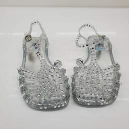 Jeffrey Campbell Play Women's Clear Jelly Sandals Size 6