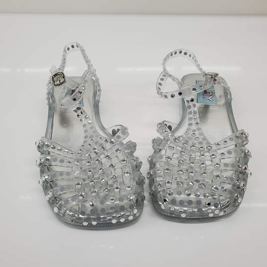 Jeffrey Campbell Play Women's Clear Jelly Sandals Size 6 image number 1