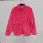 Pink Victoria's Secret Women's Hot Pink Full Zip Mock Neck Fleece Jacket S/P NWT image number 1