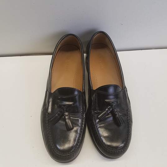 Cole Haan Black Leather Tassel Loafers Shoes Men's Size 11 D image number 6