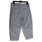NWT Mens Gray Striped Straight Leg Baseball Ankle Pants Size Large image number 2
