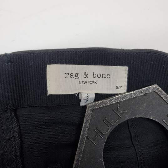 Rag & Bone New York Black Cotton Blend Stretch Pants Size S image number 3