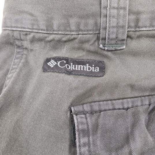 Columbia Gray Cargo Shorts Men's Size 42 image number 4