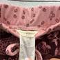 Lucky Brand Womens Pink Red Paisley Drawstring Lounge Ankle Pants Size Small image number 3