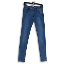 Zara Trafaluc Womens Blue Denim Medium Wash Skinny Leg Jeans Size 06