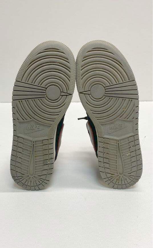 Air Jordan 1 Mid Black Particle Grey (GS) Athletic Shoes Women's Size 7 image number 6