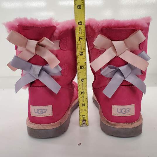 Koolaburra by UGG Victoria Short Boot Fandango Pink Suede Big Kid Size 5 image number 4