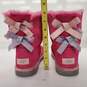 Koolaburra by UGG Victoria Short Boot Fandango Pink Suede Big Kid Size 5 image number 4