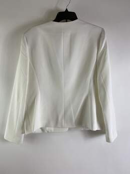 Black Label Evan Picone Women White Blazer Jacket 10 NWT