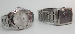 Fossil FS-4317 & FS-2557 Silver Tone Men's Watches 265.2g alternative image