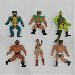 Vintage Lot of  6 1980s He-man Action  Figures
